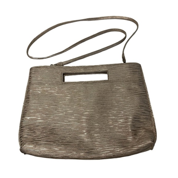 The Sak Linden Crossbody Clutch Handbag, Light Shimmer Gold - Picture 3 of 10